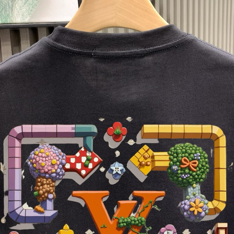 2025 Bright Floral Cartoon T-shirt