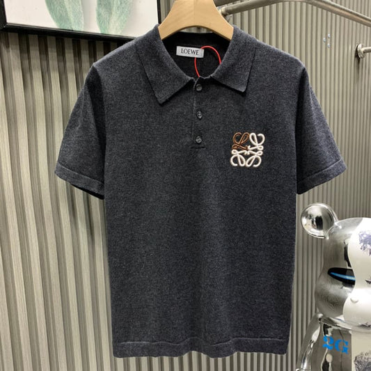 2025 New Knit Embroidered Polo Shirt