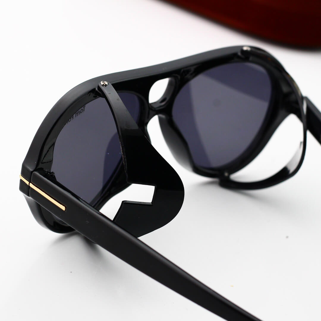 Lunettes de soleil personnalisées à monture creuse surdimensionnée
