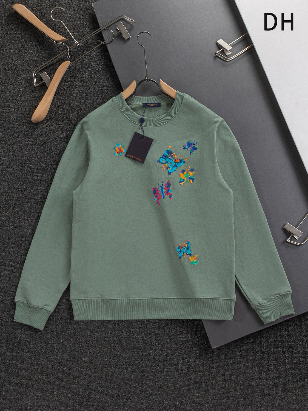 Butterfly Embroidered Sweatshirt