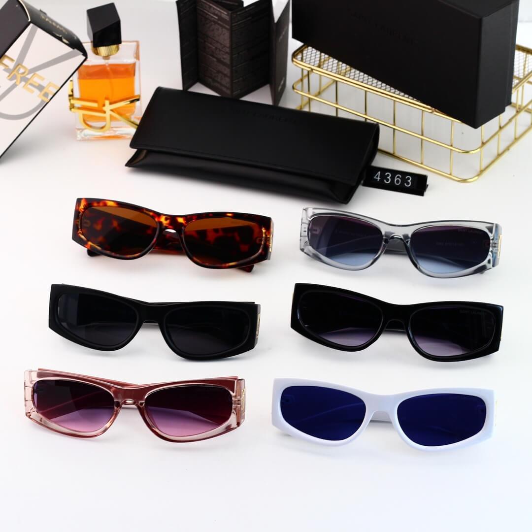 Lunettes de soleil carrées œil de chat modernes et élégantes