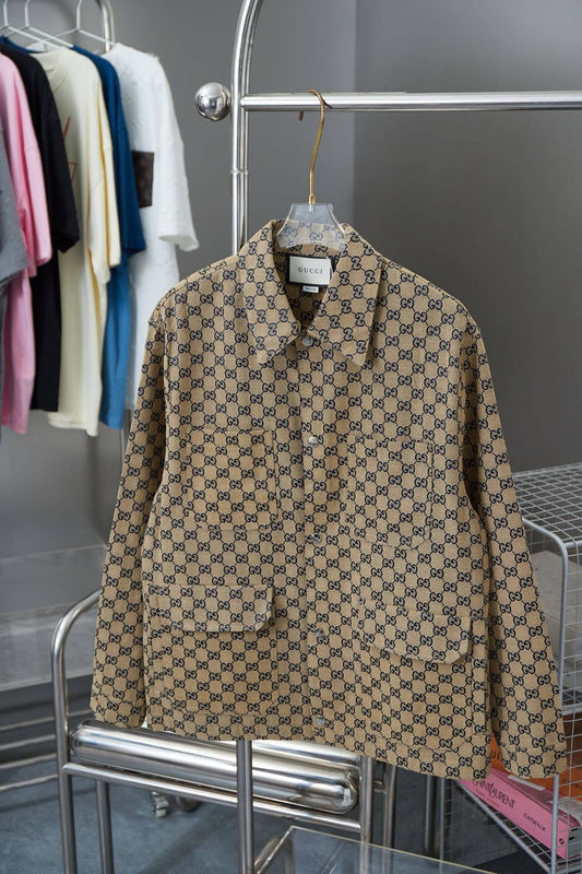 Navy Jacket with Double-G Design