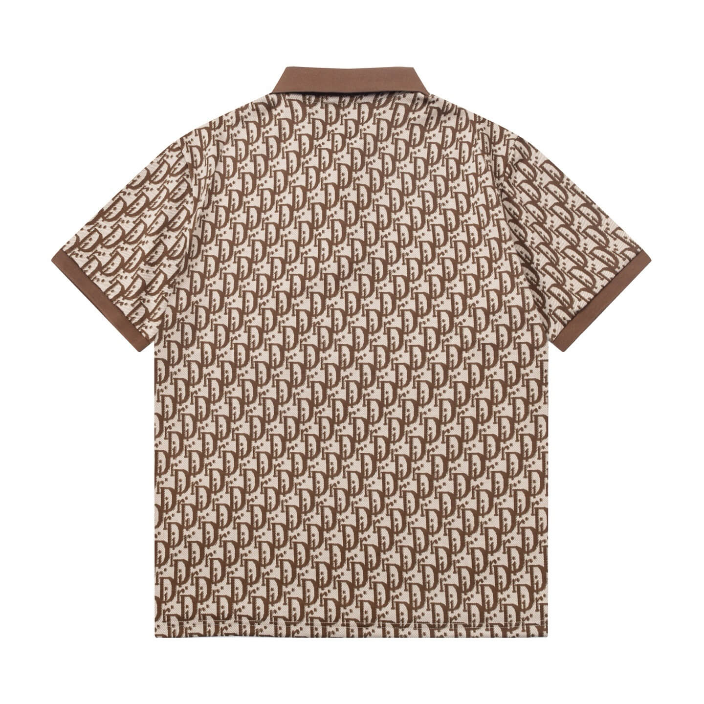 All-Over Jacquard Letter Polo Shirt