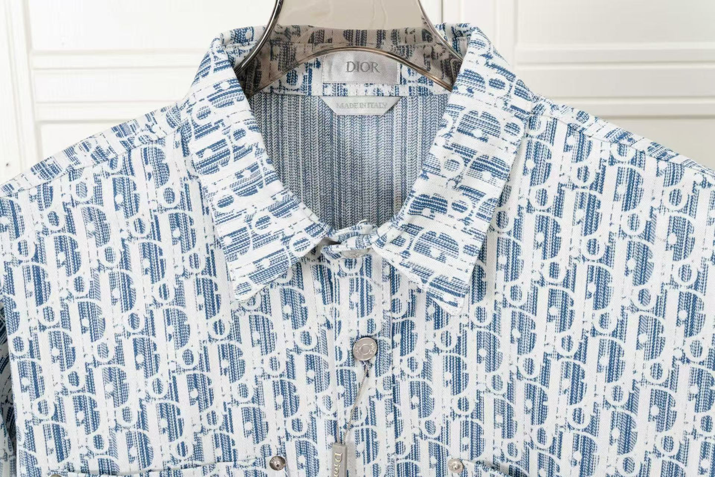 Blue - tone All - over Printed Shirt