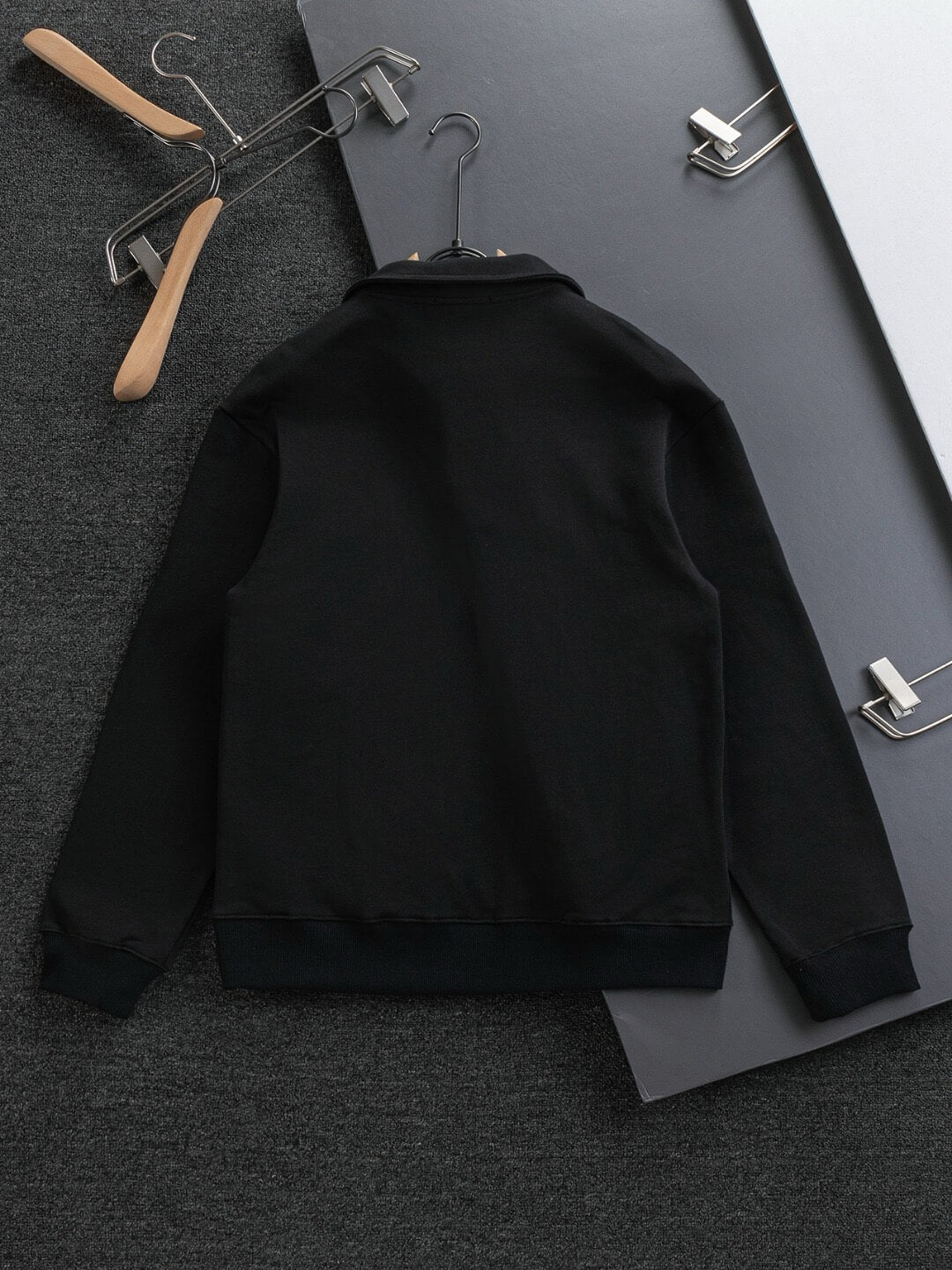 Stand Collar Zip Sweatshirt
