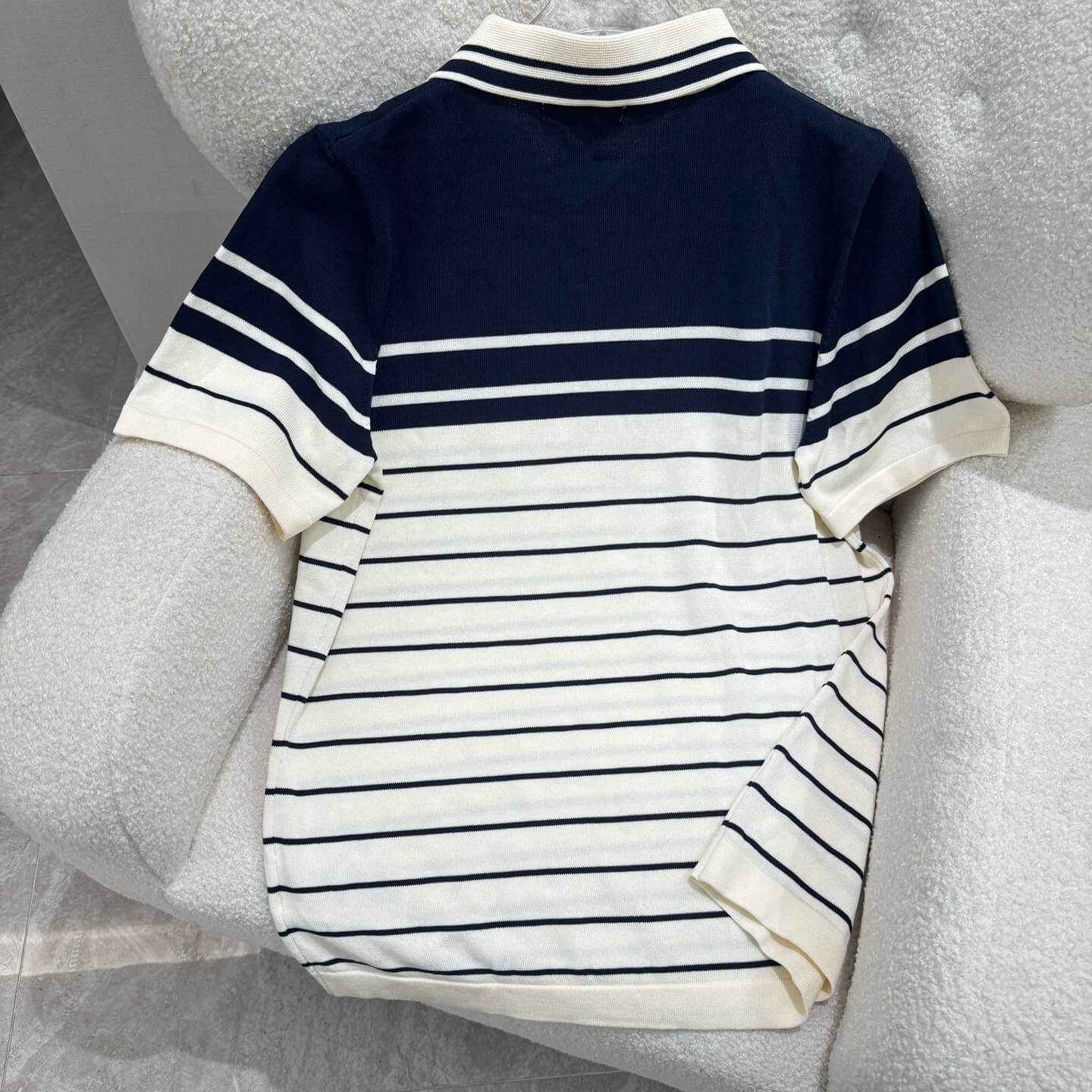 Striped Colorblock Knit T-shirt