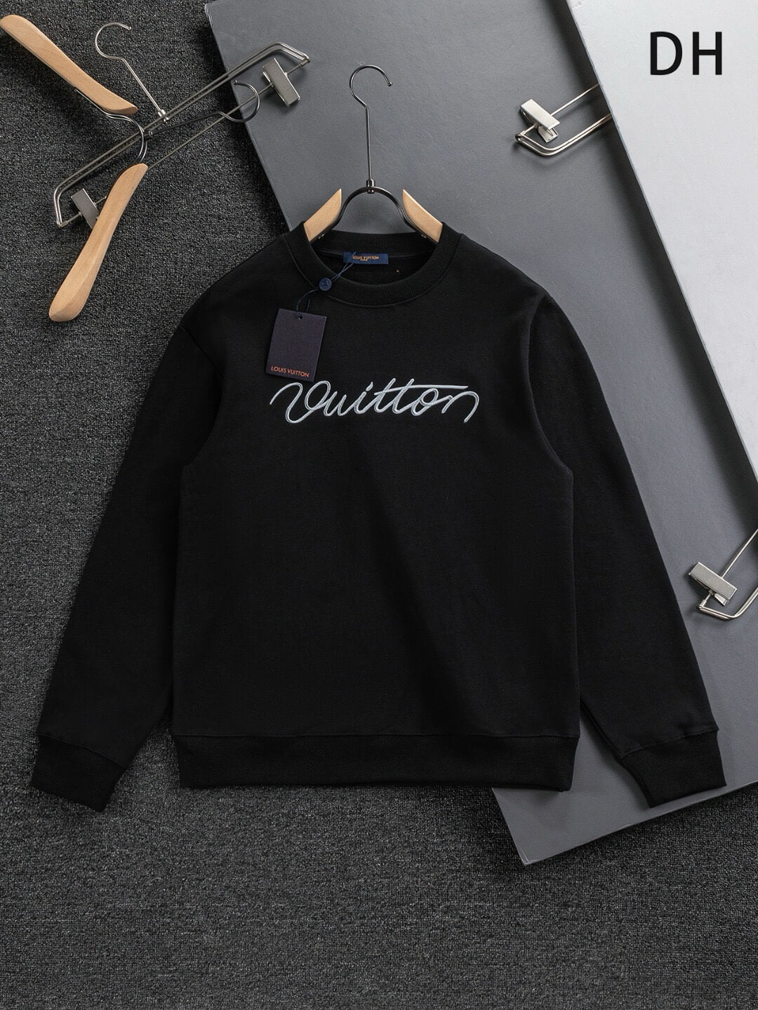 Front Letter Embroidery Sweatshirt