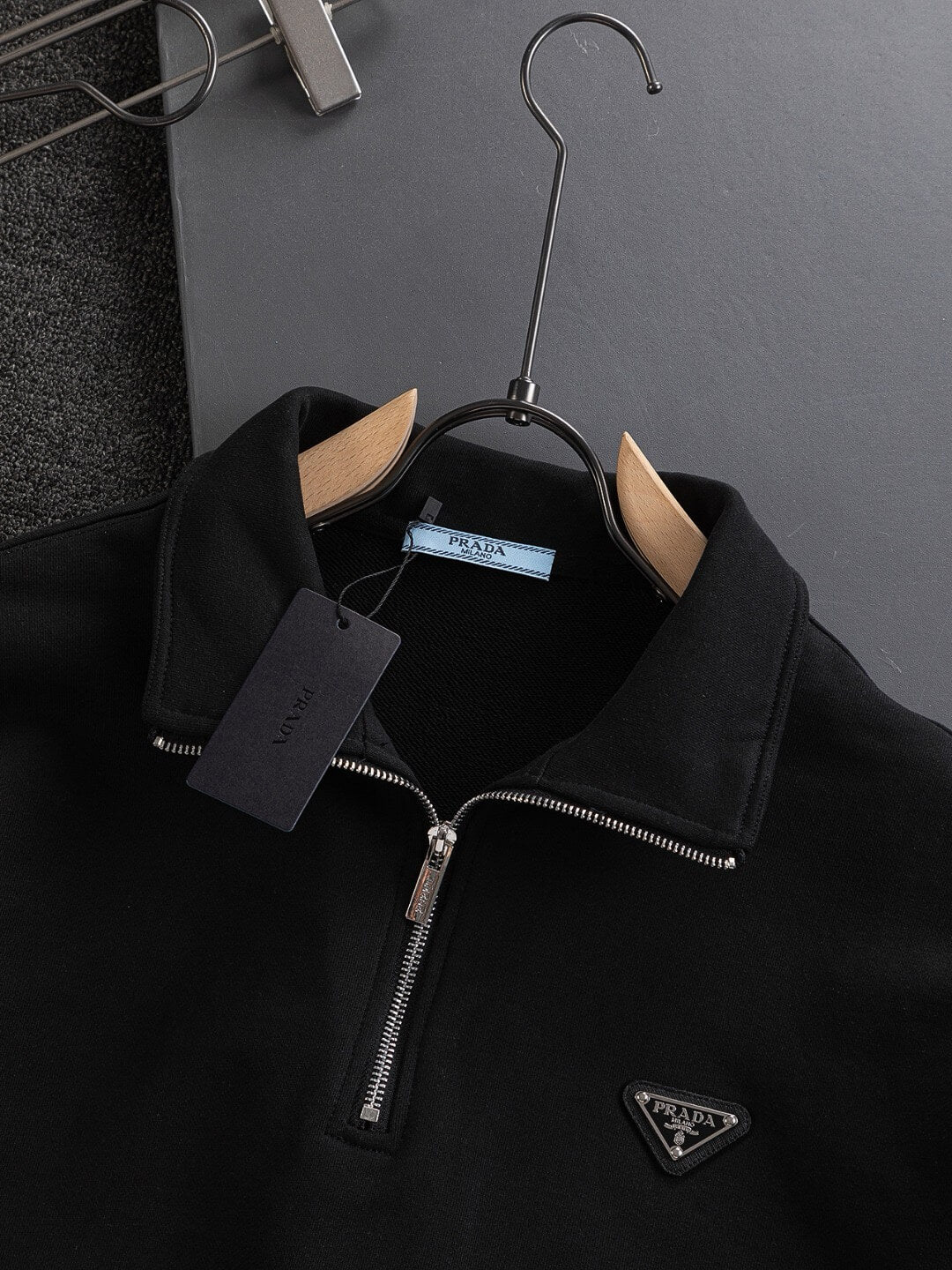 Stand Collar Zip Sweatshirt