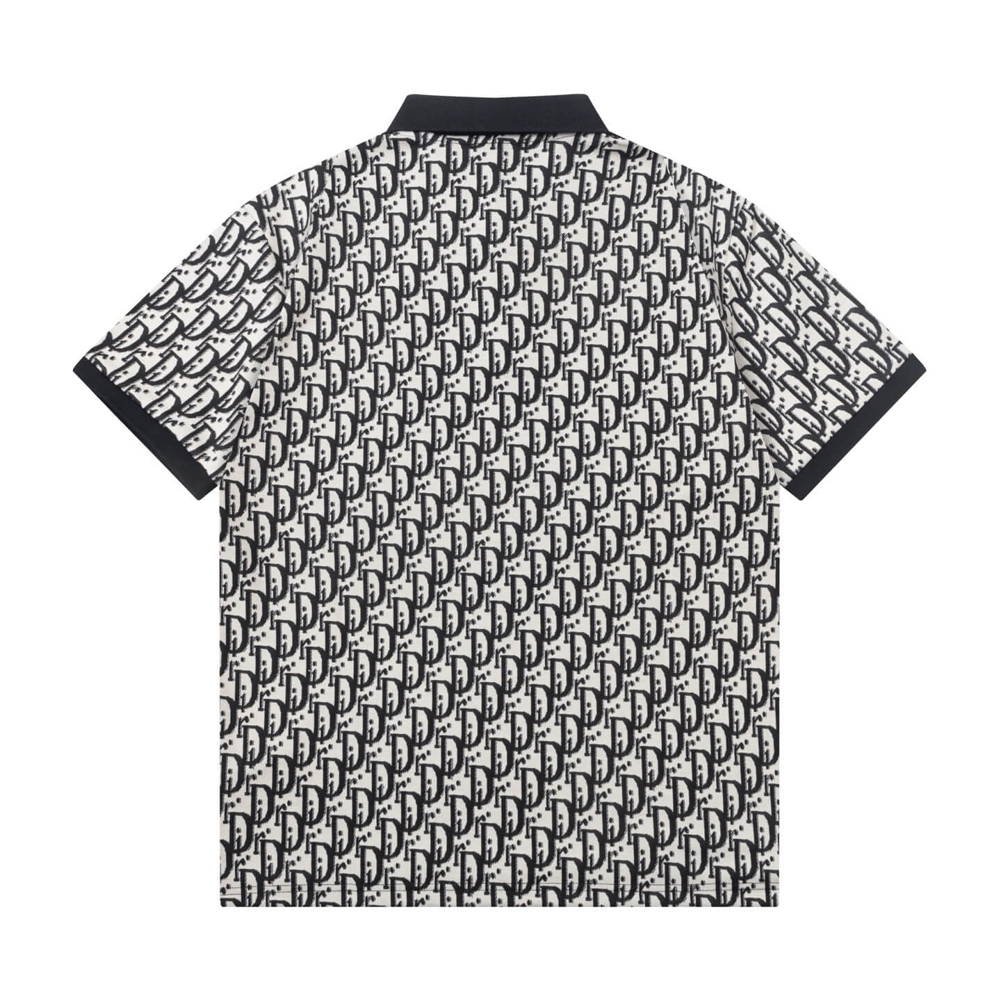 All-Over Jacquard Letter Polo Shirt