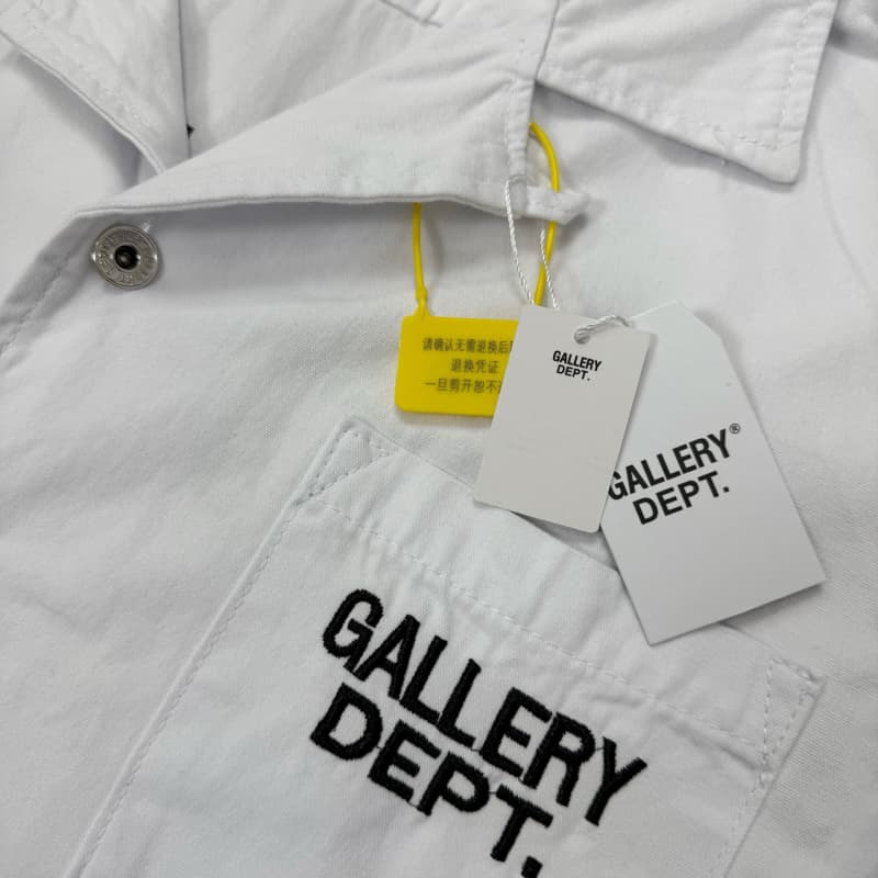 2025 White Embroidered Denim T-Shirt
