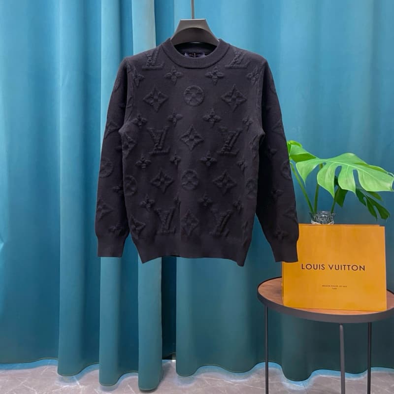 All-Over Jacquard Wool Knit Sweater
