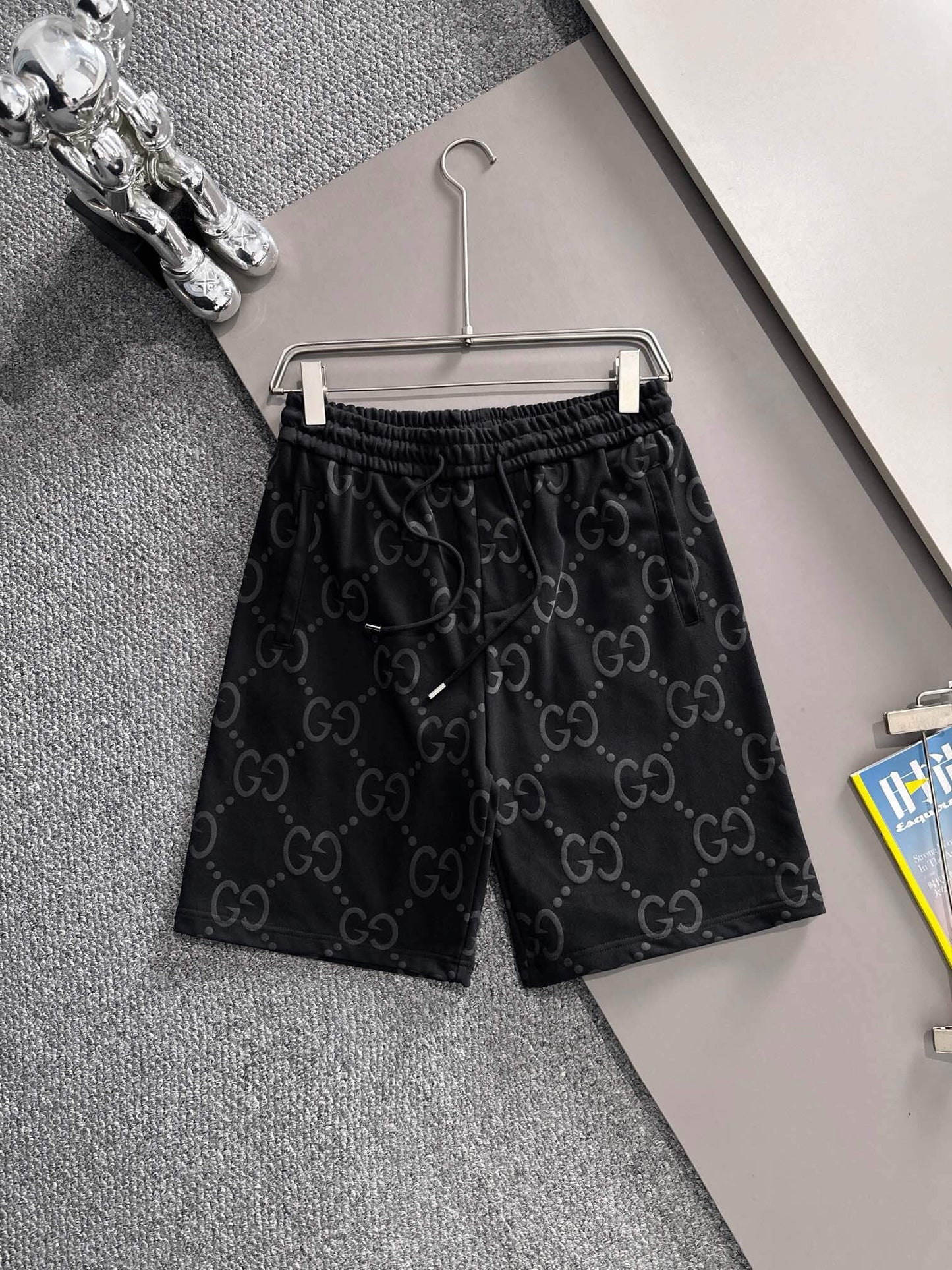 All-Over Print Patch Pocket Shorts