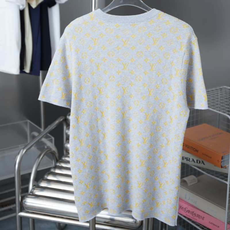 2025 New Jacquard All-Over Knit T-shirt