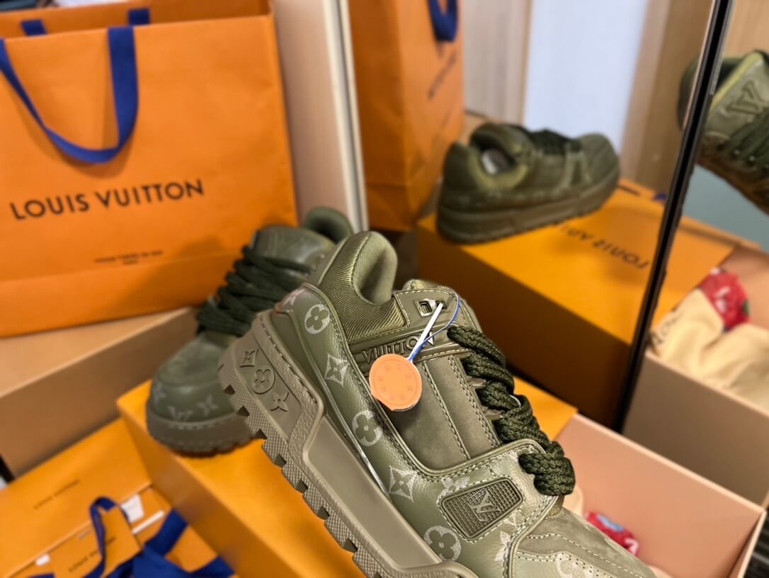 Army Green Jacquard Sneaker