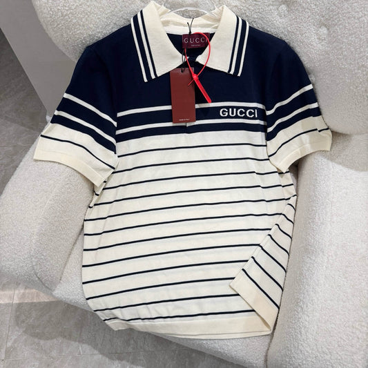 Striped Colorblock Knit T-shirt