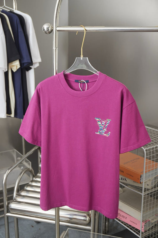 Letter Rainbow Rhinestone T-Shirt