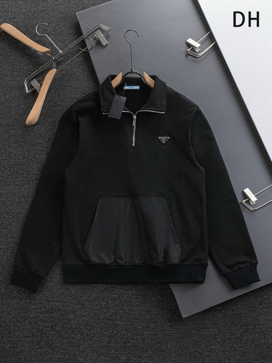 Stand Collar Zip Sweatshirt