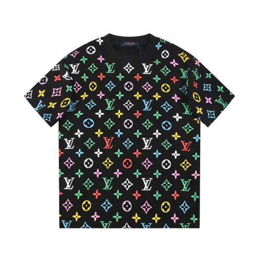 All-over Tricolor Print T-shirt