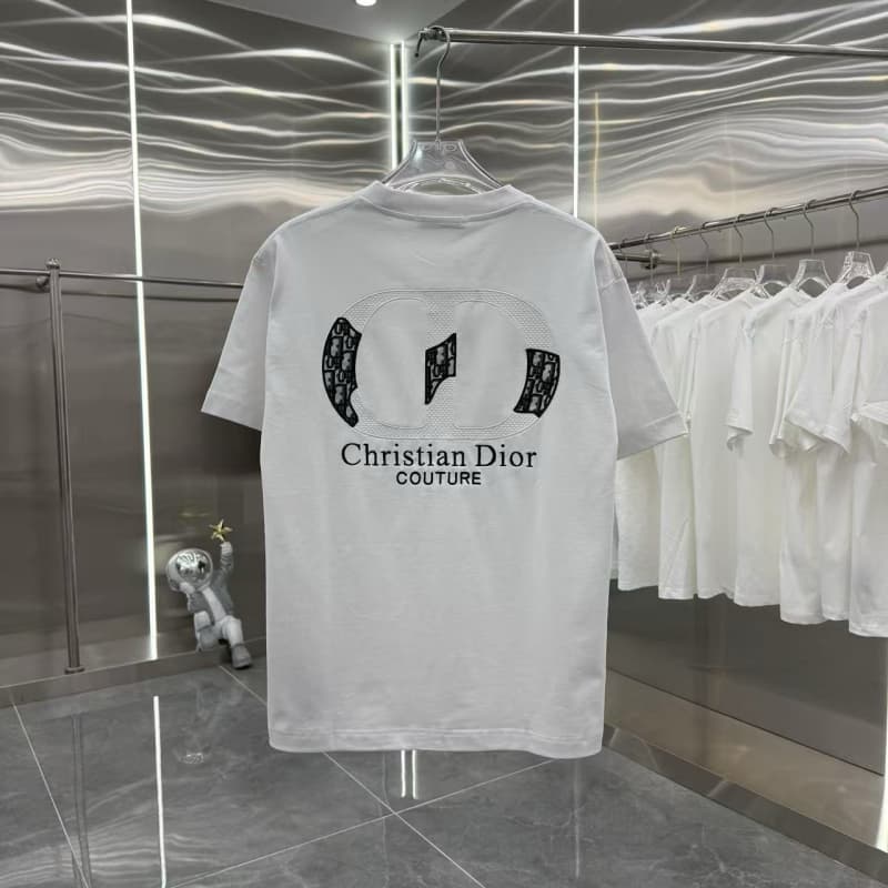 2025 New Denim Patch Letter Embroidered T-Shirt