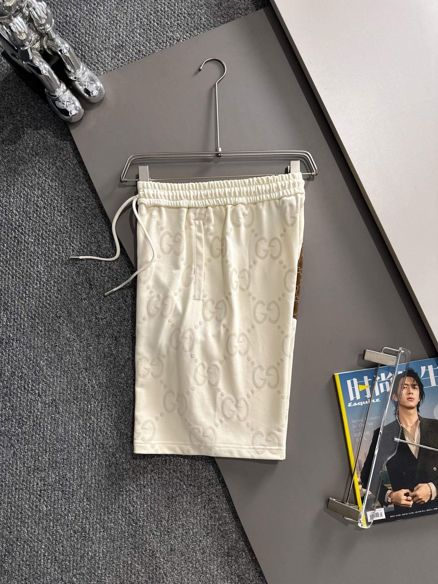 All-Over Print Patch Pocket Shorts