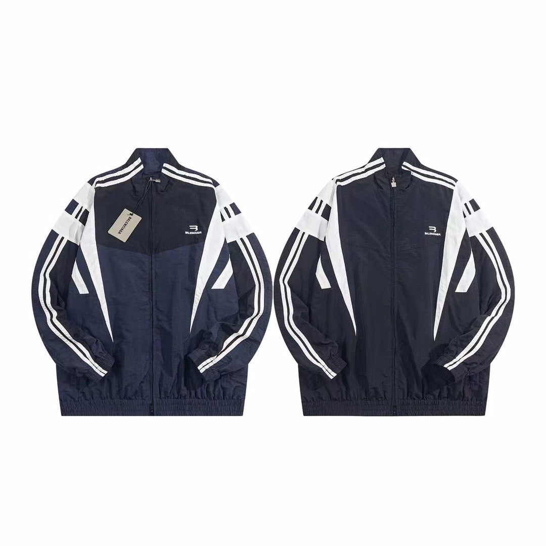 Colorblock Striped Jacket