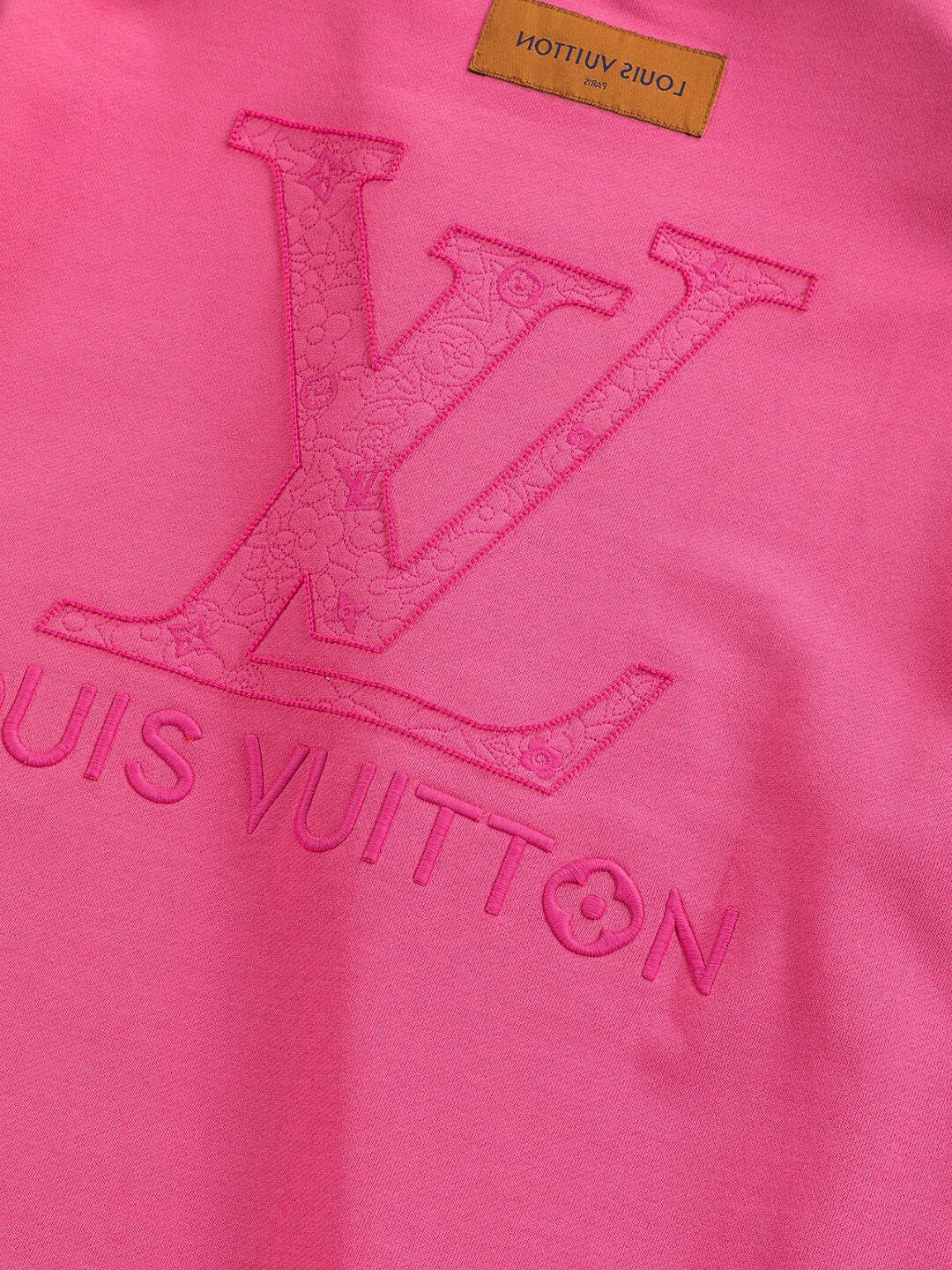 3D Textured Letter Embroidery Sweatshirt