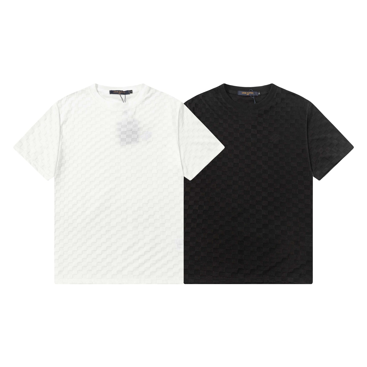 T-Shirt mit Gittermuster