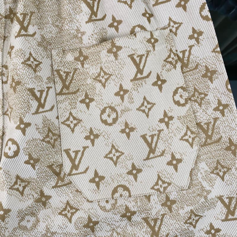 2025 New Classic Beige Jacquard T-shirt