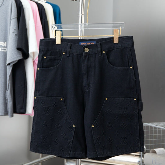 2025 Heavy-Duty Denim Cargo Shorts