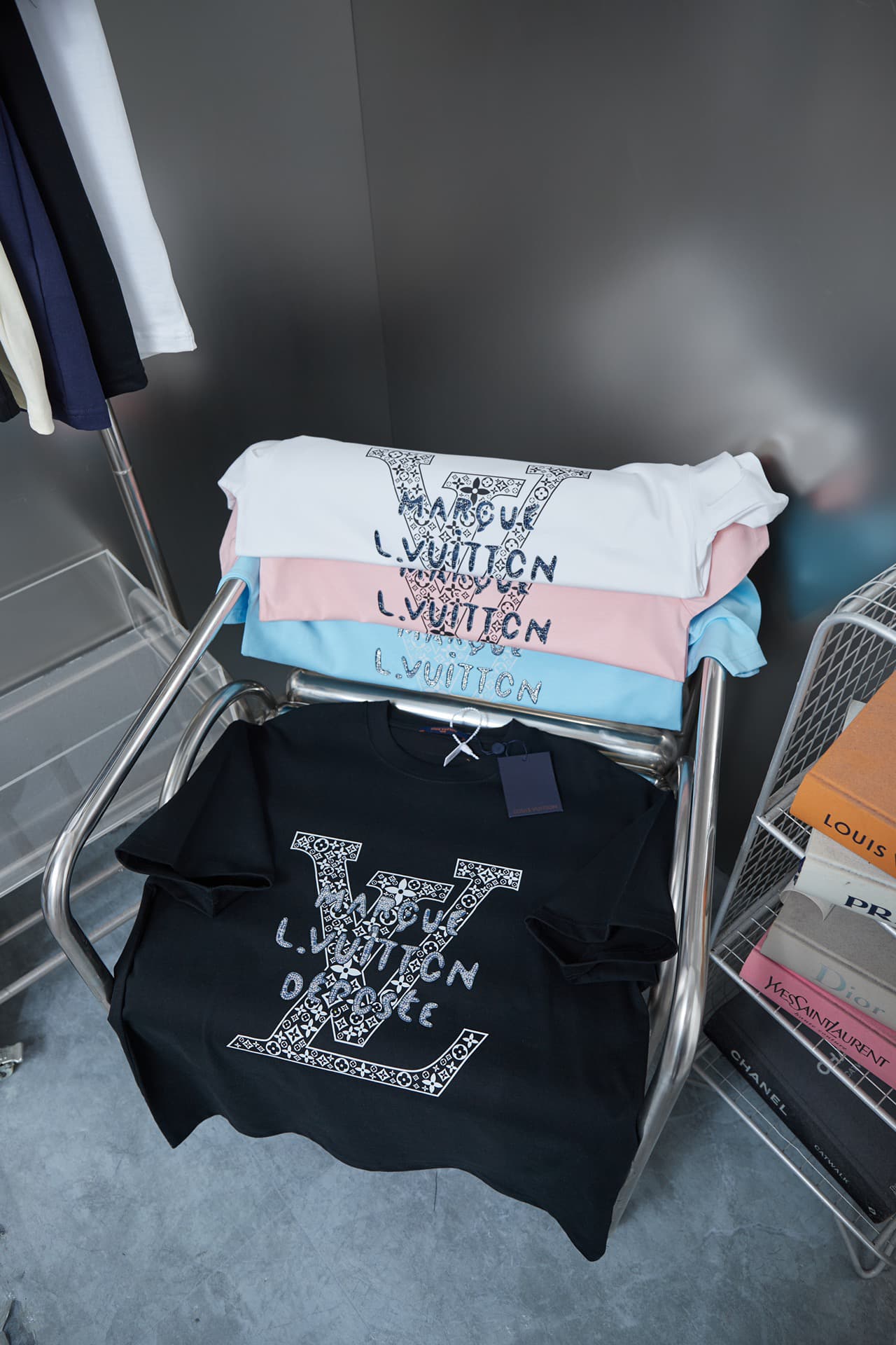 2025 New Style Letter Rhinestone T-shirt