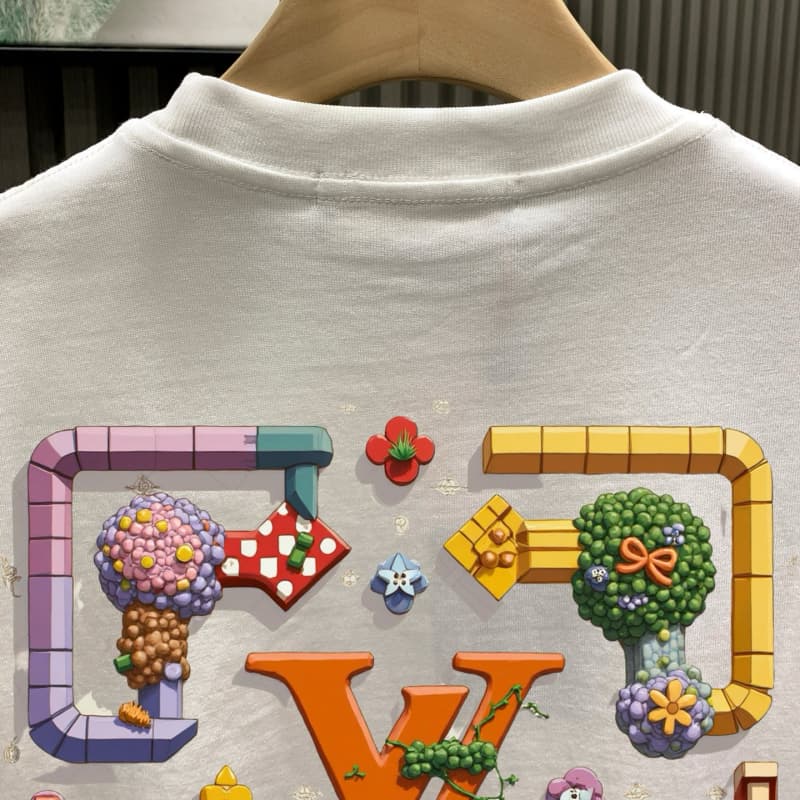 2025 Bright Floral Cartoon T-shirt
