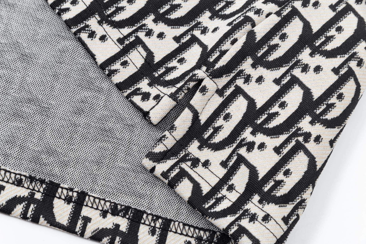 All-Over Jacquard Letter Polo Shirt