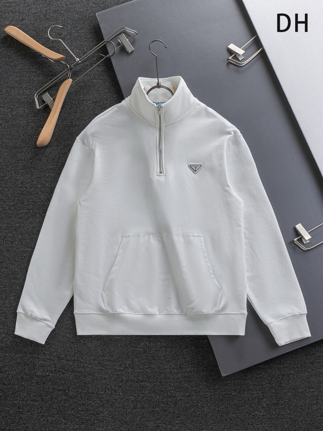Stand Collar Zip Sweatshirt