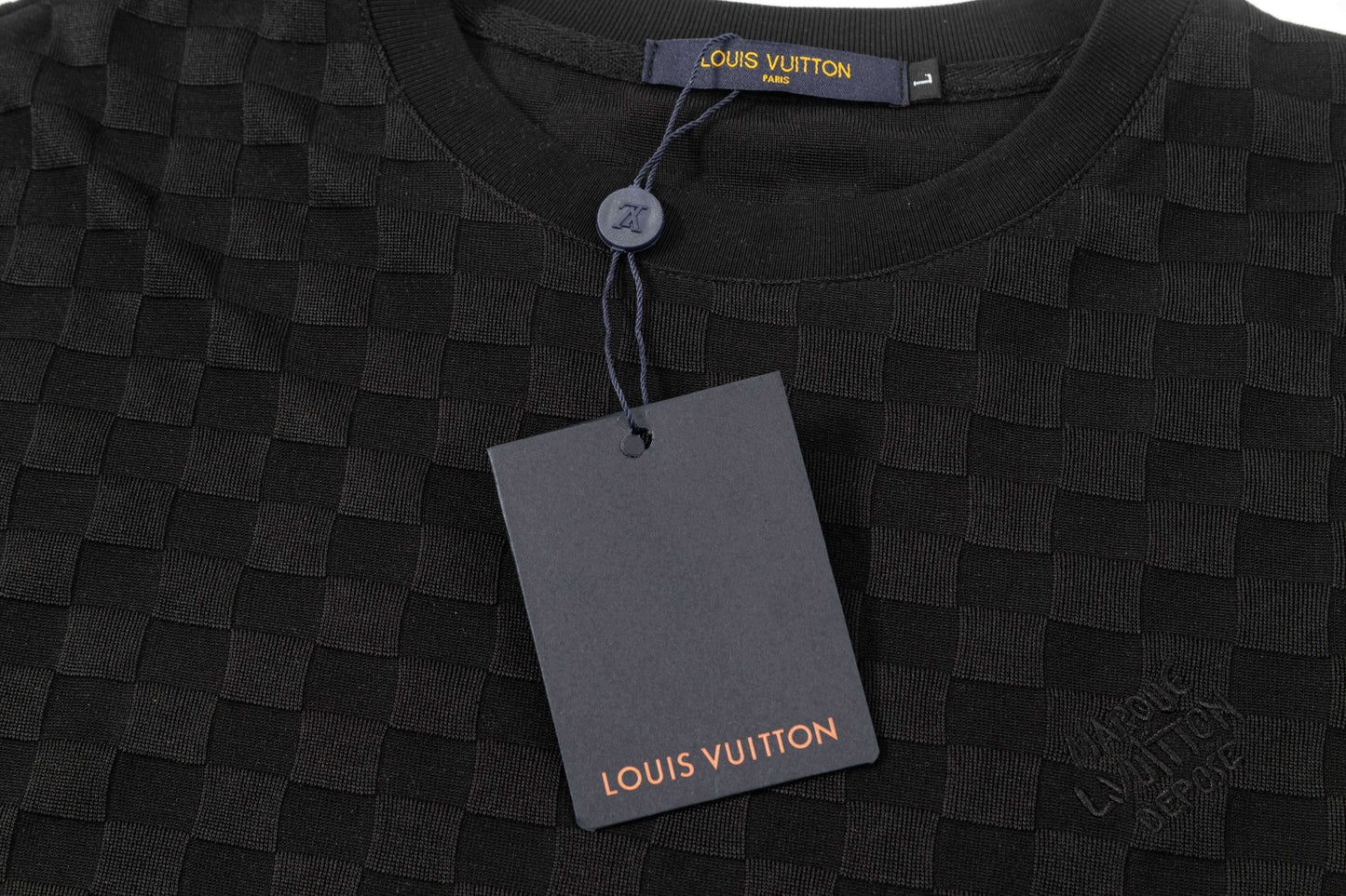 T-Shirt mit Gittermuster