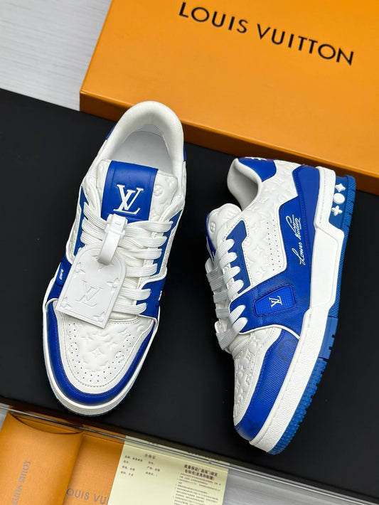 Blue Jacquard Pattern Sneaker