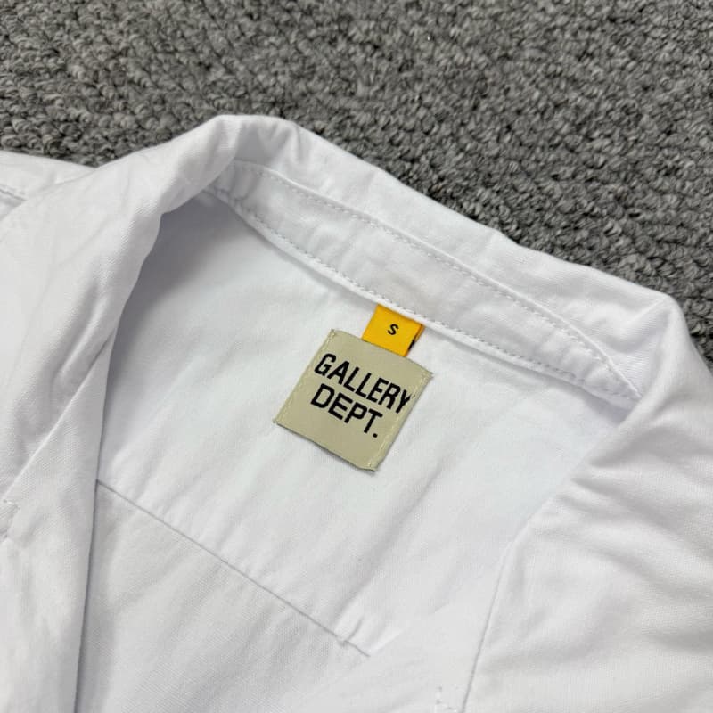2025 White Embroidered Denim T-Shirt
