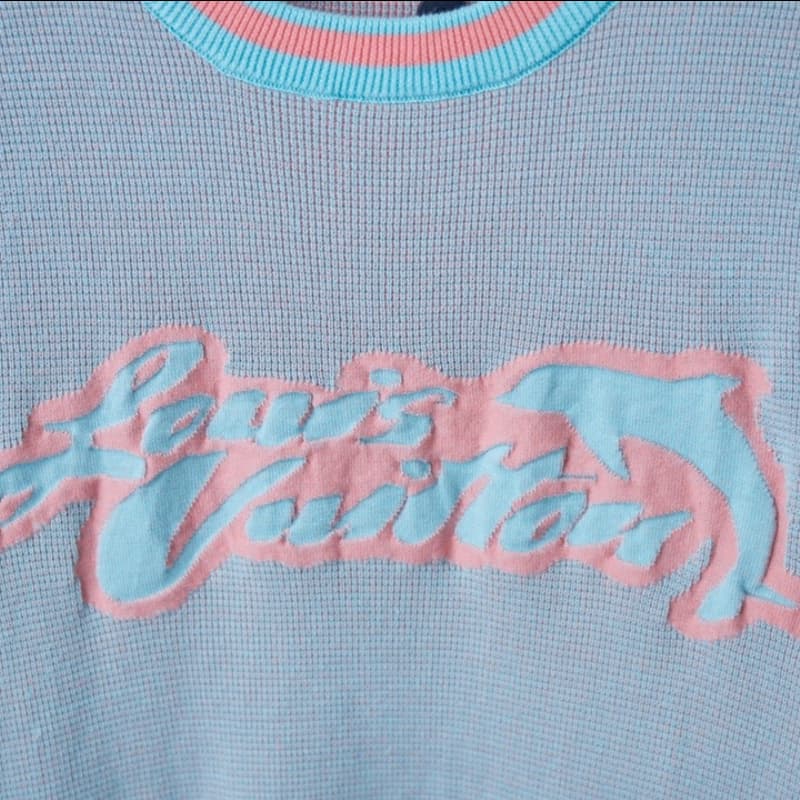 2025 New Dolphin Jacquard Knit T-shirt