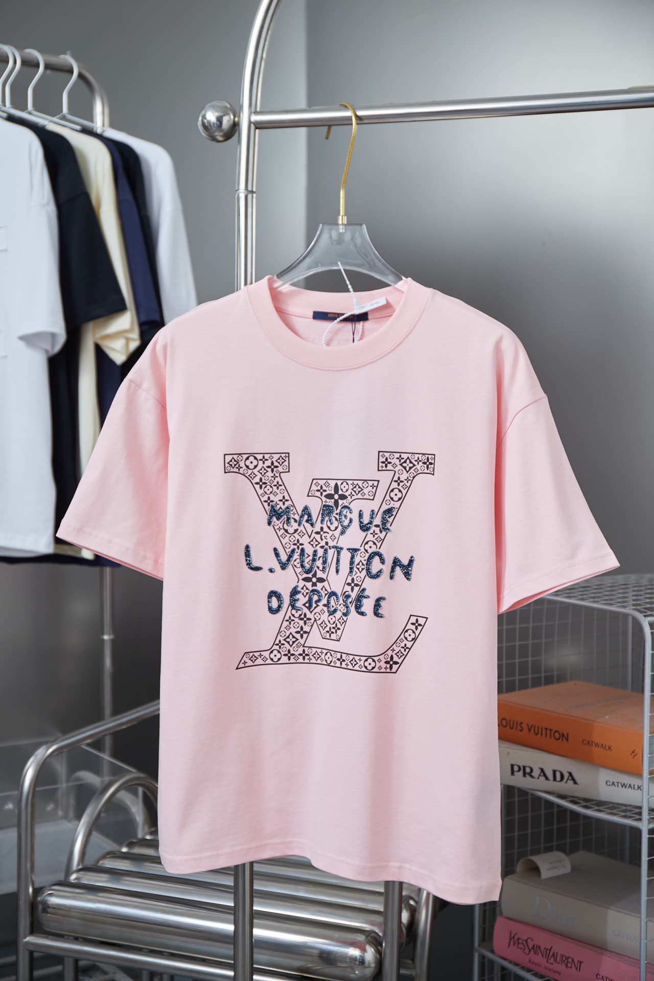 2025 New Style Letter Rhinestone T-shirt