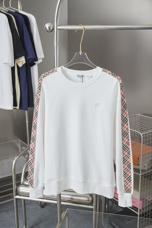 Plaid Ribbon Embroidered War Horse Sweatshirt