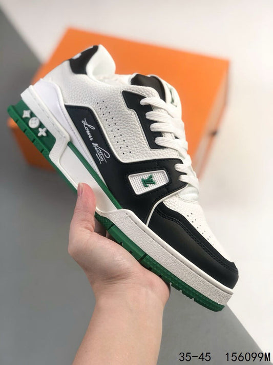 Black And Green Letter Sneaker