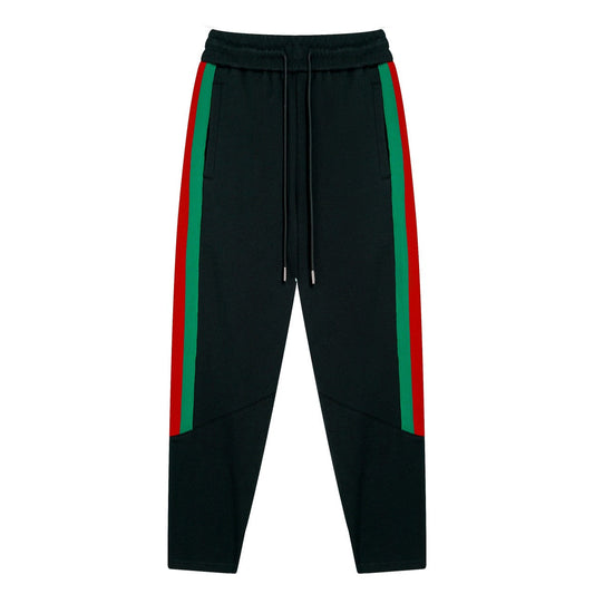 Green Red Striped Trousers