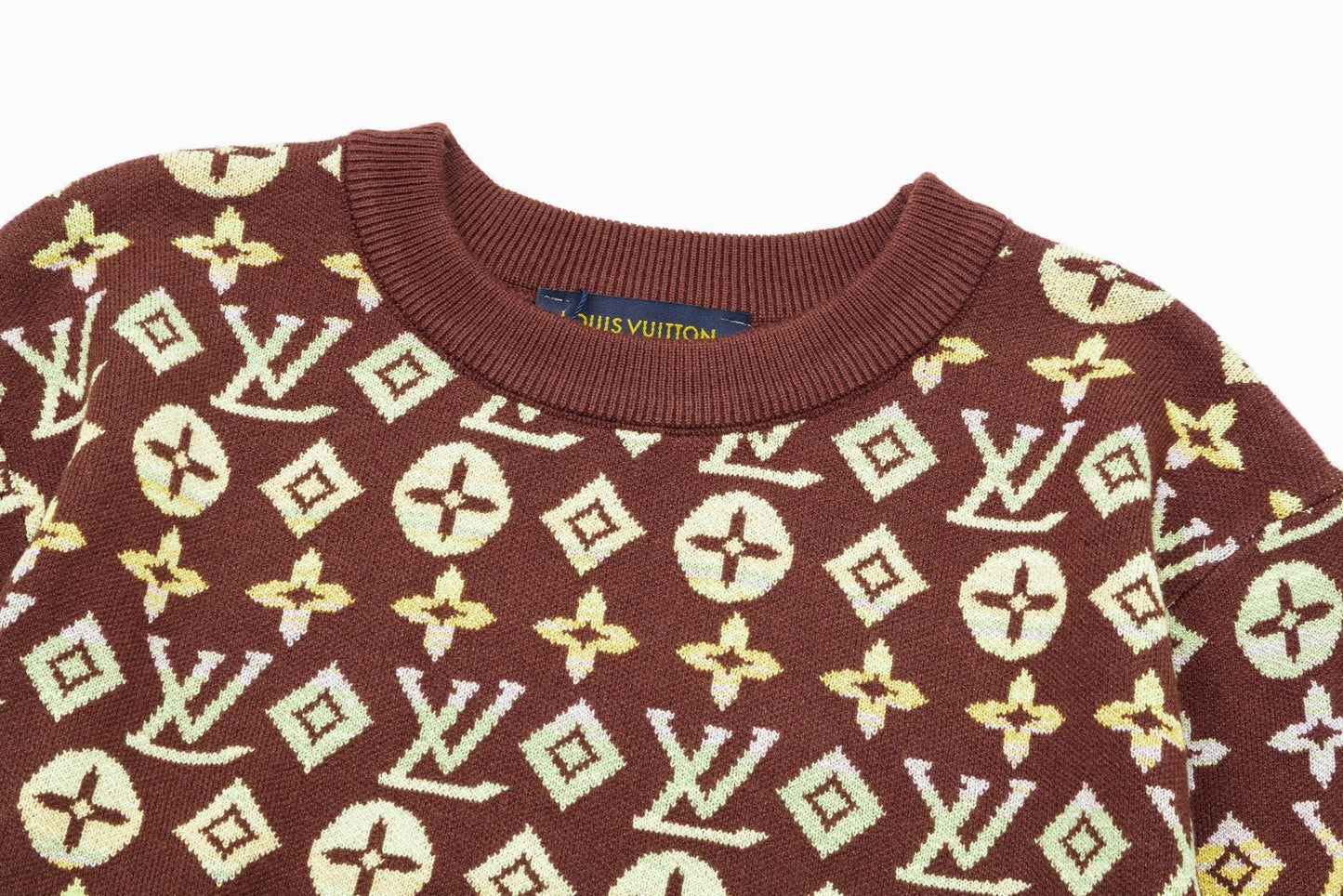 All Over Print Crew Neck Sweater