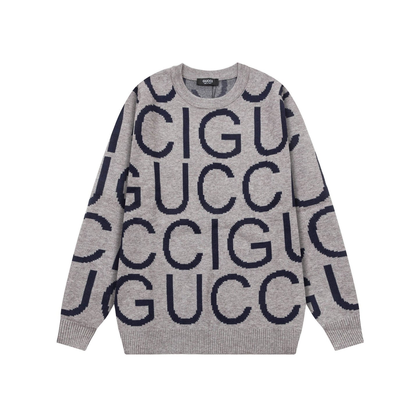 Lettering Knitted Sweater