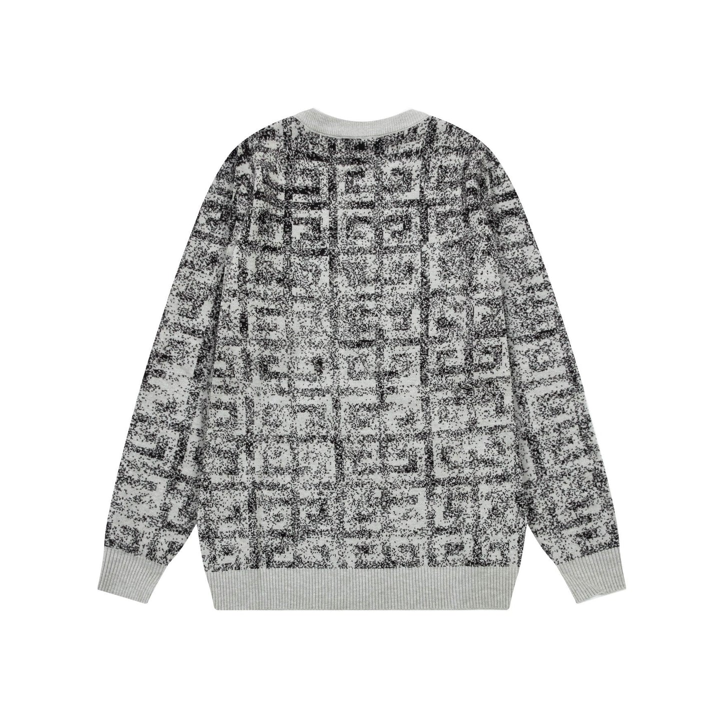 Grey Jacquard Sweater