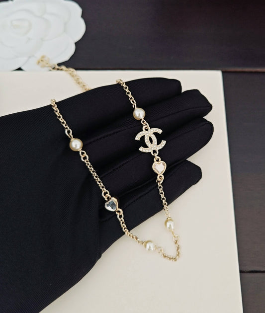 Trendy Heart Charm Necklace