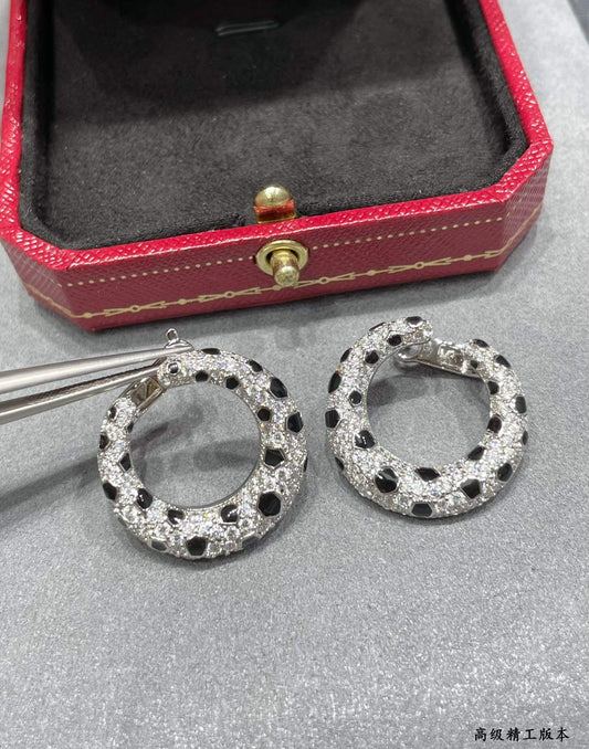 Polka Dot Hoop Earrings