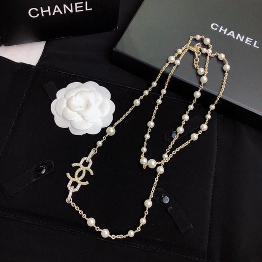 Opera-Length Pearl Strand Necklace