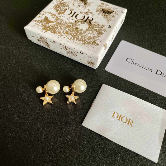 Vintage Star Drop Earrings